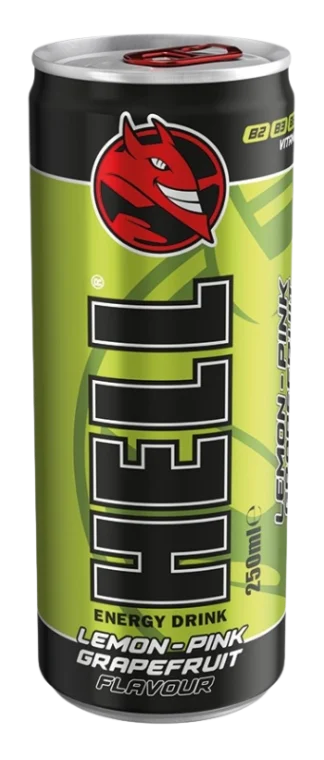 HELL - Lemon & Pink Grapefruit, energijska pijača