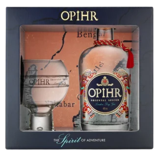 OPIHR Oriental Spiced London Dry Gin - Set s kozarci